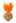Front Knot Ruched Bikini Set in Orange Print