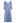 Floret Embroidery Square Neck Midi Dress in Blue