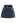 Fake Flap Pockets Belted Denim Skorts in Blue