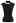 Square Neck Sleeveless Knit Top with Sash in Black