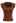 Choker Neck Ruched Cap Sleeves Knit Top in Rust