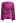 Boat Neck Crisscross Waist Satin Top in Magenta