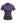 Side Ruched Detail Soft Touch Top in Purple