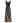 3D Floral Applique Tie-Strap Mesh Tulle Maxi Dress in Black