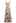 3D Floral Applique Tie-Strap Mesh Tulle Maxi Dress in Apricot