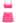 Three-Piece Wavy Texture Twist Bikini Set in Hot Pink
