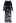 Blossoming Day Watercolor Pleated Maxi Dress in Black