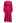 Belted Cutwork Lace Trim Bubble Sleeve Midi Dress in Magenta