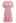 Eyelet Embroidery V-Neck Cotton Dress in Pink