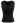 Faux-Wrap Sleeveless Cotton Top in Black