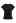 Sequined Cuff Ruched Side T-Shirt in Black