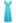 Sweetheart Neckline Eyelet Embroidery Maxi Dress in Turquoise