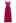 Floret Embroidery Tie-Shoulder Shirred Dress in Hot Pink