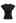 Cap Sleeve Crisscross Cotton Top in Black