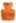 Criss-Cross Halter Pleat Crop Top in Orange