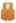 V-Neck Buttoned Down Linen-Blend Vest in Pumpkin