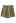 Side Pocket Pleated Linen-Blend Shorts in Moss Green