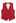 V-Neck Buttoned Down Linen-Blend Vest in Red
