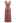 Modal Essential V-Neck Drawstring Dress in Coral