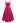 Polished Satin Flared Hem Cami Dress in Magenta