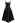 Polished Satin Flared Hem Cami Dress in Black