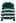 Contrast Stripe Collared V-Neck Knit Sweater in Emerald