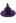 Skull Pattern Wool-Blend Witch Hat in Purple