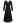 Twist Front V-Neck Cutout Sleeve Maxi Dress in Black