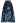 Midnight Blue Peony Jacquard Flare Maxi Skirt