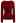 Artful Crisscross V-Neck Long Sleeve Knit Top in Red