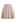 Side Pleats Knit Mini Skirt in Light Tan