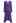 Whimsical Ruffle Asymmetric Button Down Midi Dress in Purple