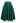 Autumn Edit Soft Tweed Flare Midi Skirt in Dark Green