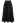 Solid Color A-Line Knit Midi Skirt in Black