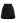 Shine Glamour Sequin Hem Mini Skirt in Black