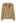 Collared V-Neck Chunky Cable-Knit Sweater in Tan