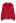 Collared V-Neck Chunky Cable-Knit Sweater in Red
