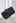 Ruched Knotted Satin Clutch in Black