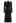 Attractive Stud Button V-Neck Collared Midi Dress in Black