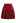 Decorative Pocket Pleated Knit Mini Skirt in Red