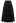 All Seasons Belted Pleated Midi Skirt in Black