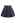Decorative Button Pleated Mini Skirt in Navy