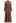 Captivating Lace Tie-Waist Button Down Maxi Dress in Brown