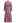 Floral Eyelet Embroidery Tassel String Buttoned Maxi Dress in Mauve