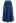 Solid Color A-Line Knit Midi Skirt in Indigo