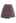 Double-Buttoned Flap Denim Mini Skirt in Plum