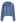 Winter Essentials Hooded Zip-Up Knit Cardigan in Blue