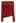 Tassel Folded Off-Shoulder Fuzzy Knit Top in Red