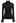 Lace Trim Mock Neck Ribbed Knit Top in Black