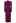 Choker Neck Button Ruched Velvet Midi Dress in Berry